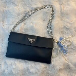 Authentic Prada Wallet with Chain